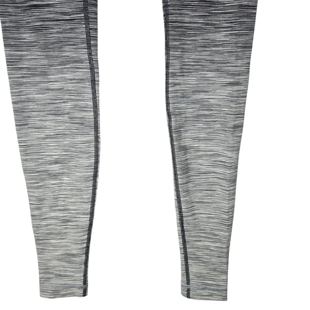 Lululemon Wunder Under High Rise Leggings 4 Space Dye Ombré Black Gray‎ 33